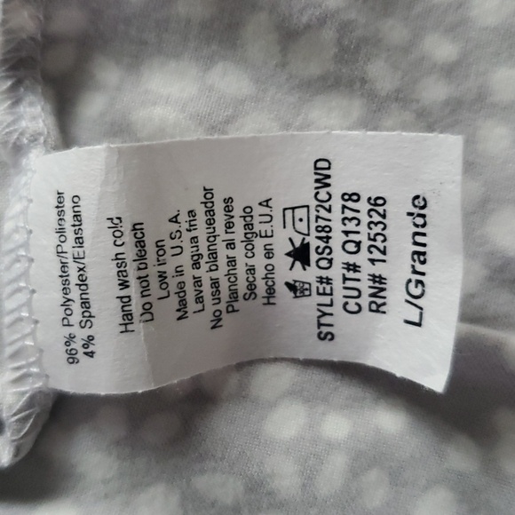 Windsor Gray Polka Dot Skirt. Size Large. - Picture 6 of 6